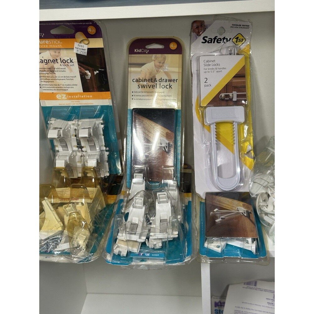 Baby Childproofing Cabinet And Stove Safety Starter Set Bundle